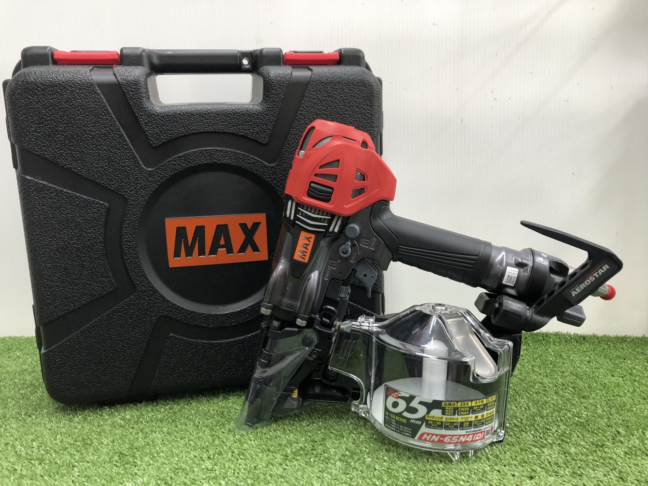 MAX 65㎜高圧釘打ち機スーパーネイラ HN-65N4(D)-Gをお買取いたしまし 