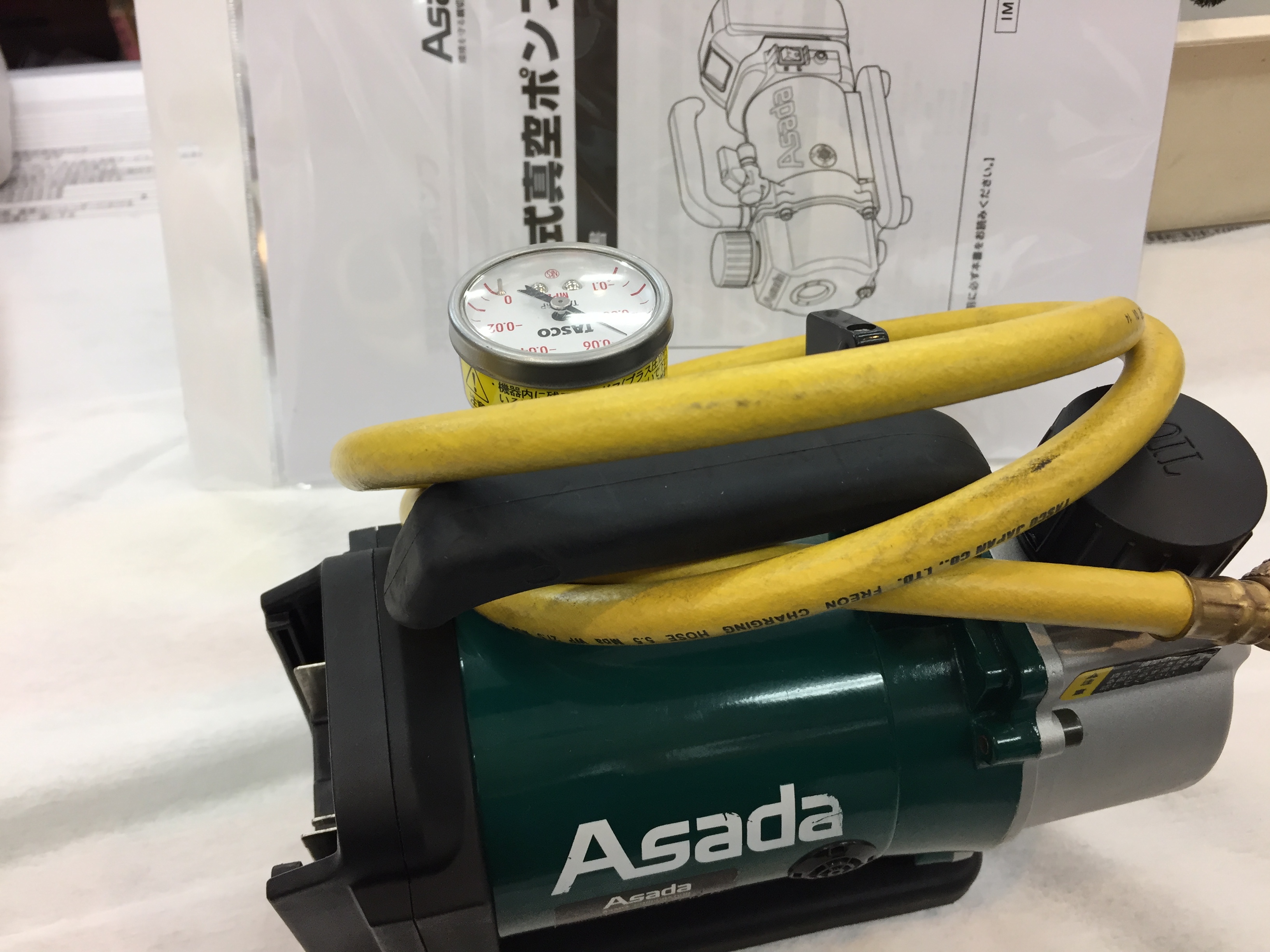 西岐阜店】ASADA 真空ポンプ 充電式真空ポンプ 1.5CFM 買い取りました