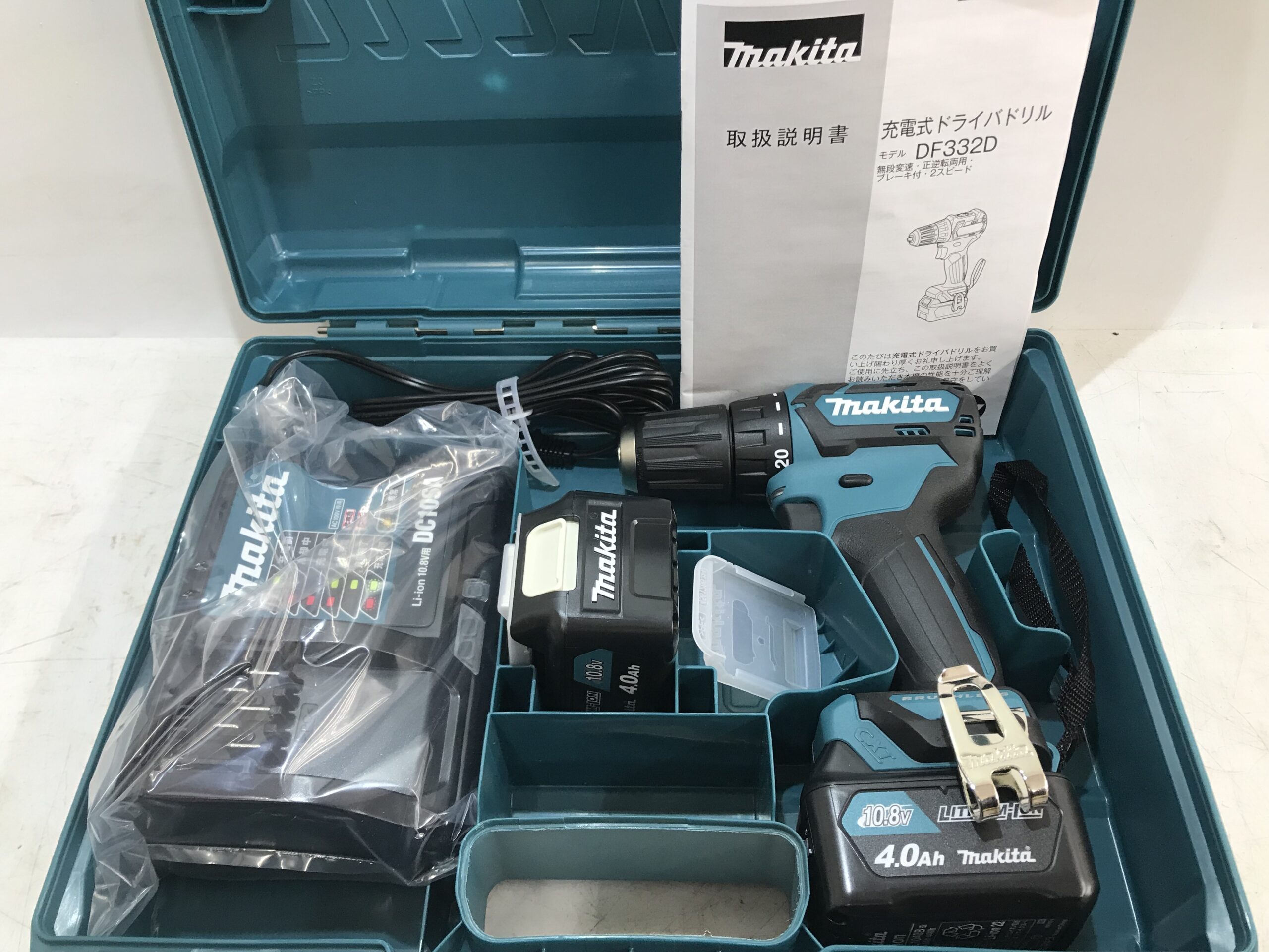 工具買取王国豊川店】makita 10.8V充電式ドライバドリル DF332DSMX